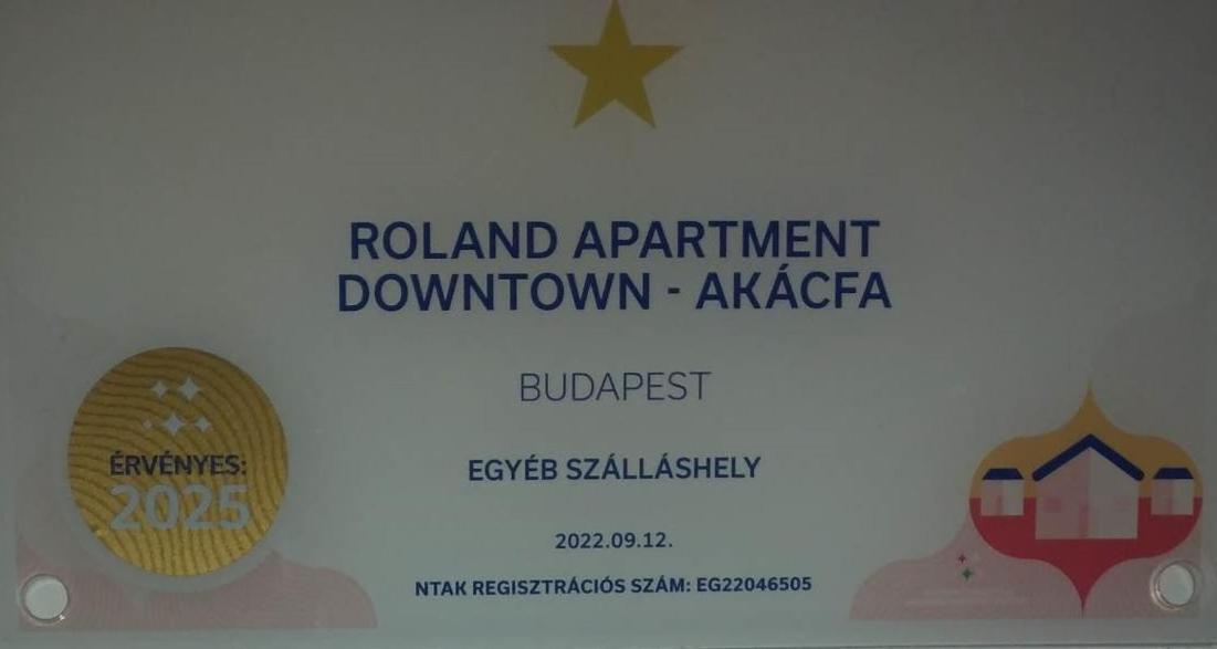 Roland Apartment Downtown - Akácfa Budapest Esterno foto